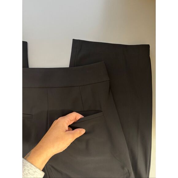 Theory Wide Leg Pant in Precision Ponte black size 4 - Picture 11 of 15